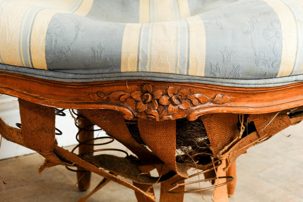 Antique Victorian Carved Walnut Arm Chair