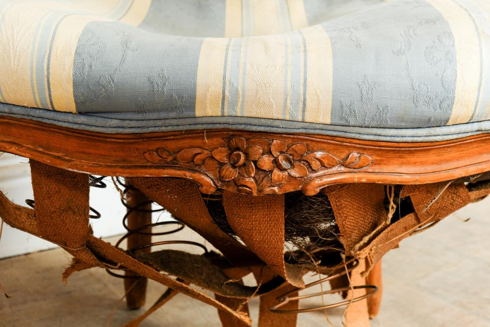 Antique Victorian Carved Walnut Arm Chair