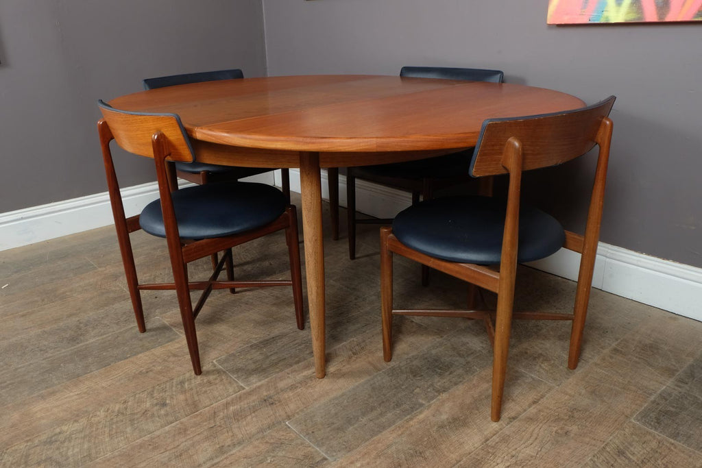 Vintage Retro G Plan Fresco Teak Dining Table and 4 Chairs - VB Wilkins