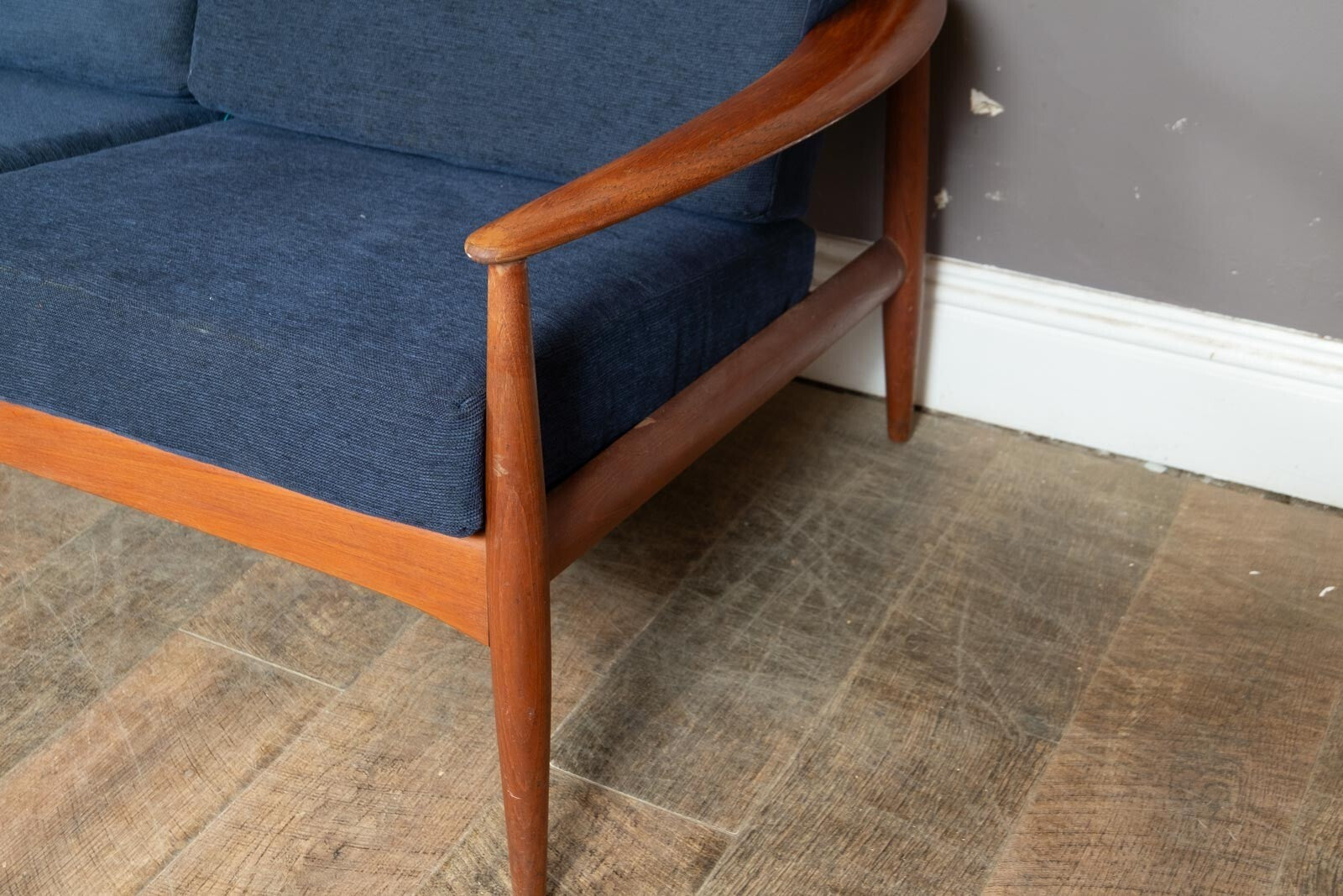 Vintage Danish Grete Jalk France and Sons 3 Seater Sofa