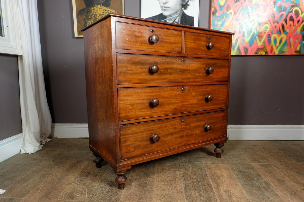 Vintage Retro Antique Mahogany Chest of Drawers