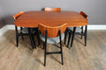 Vintage Retro G Plan Librenza Drop Leaf Dining Table and 4 Butterfly Chairs