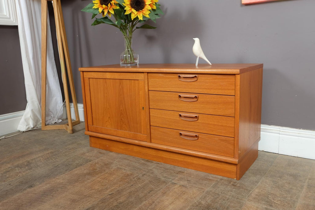 Vintage Retro Mid Century Small Teak Danish Sideboard