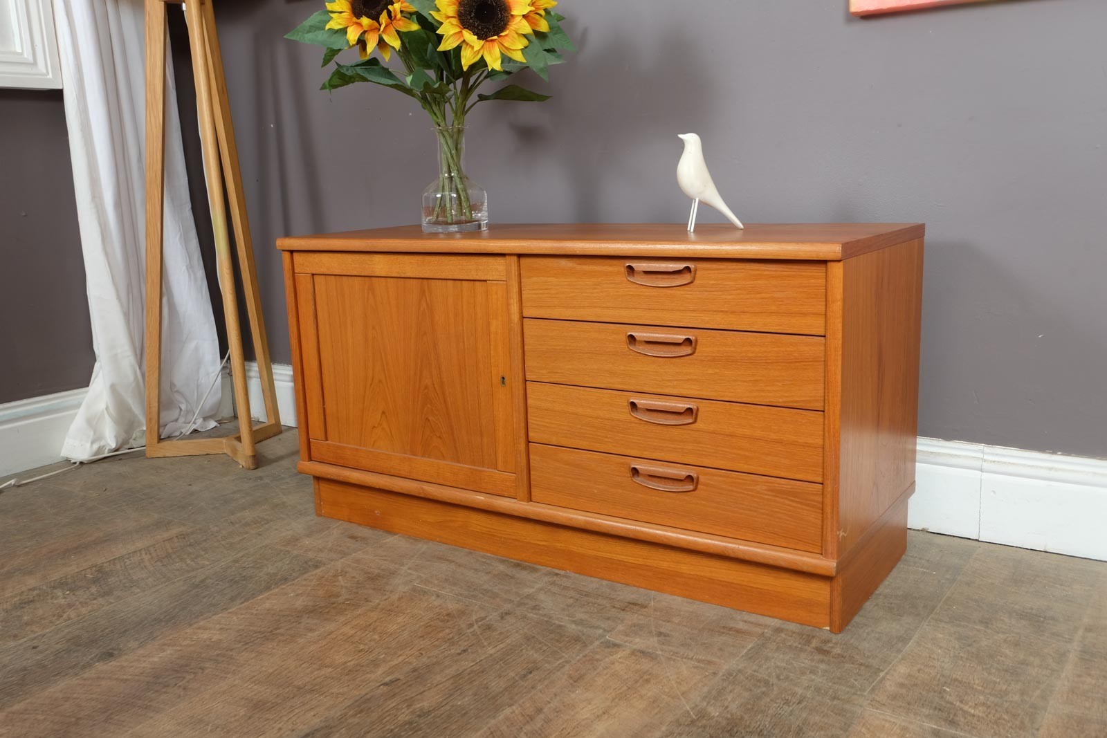 Vintage Retro Mid Century Small Teak Danish Sideboard