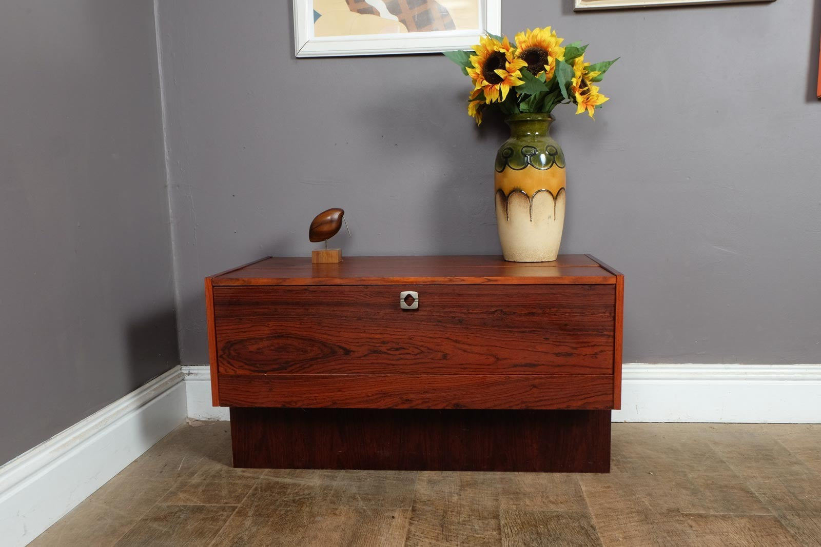 Vintage Retro Rosewood Mid Century Low Cabinet
