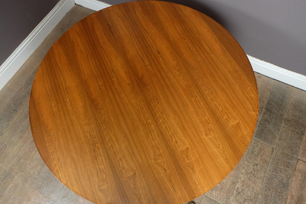 Vintage Rosewood Bridgford Drum Dining Table by Archie Shine