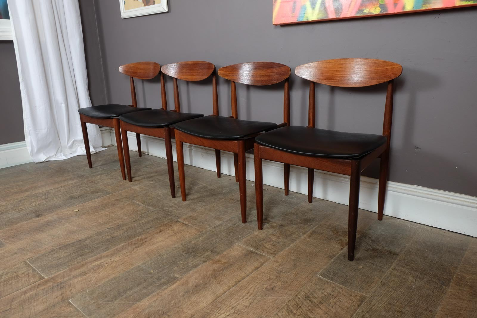 Vintage Mid Century G Plan Extending Dining Table and 4 Chairs by Kofod Larsen