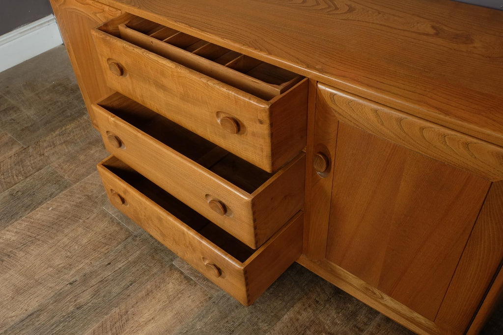 Vintage Ercol Light Elm Sideboard Model 455
