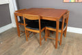Vintage Retro McIntosh Teak Extending Dining Table and 4 Chairs