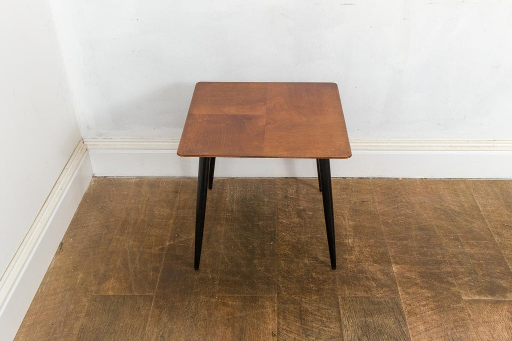 Vintage Retro Mid Century Square Teak Side Table