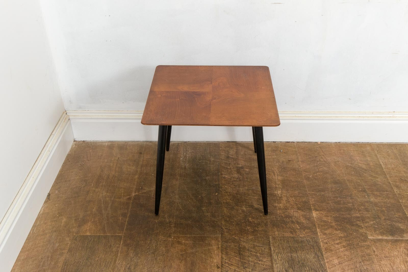 Vintage Retro Mid Century Square Teak Side Table