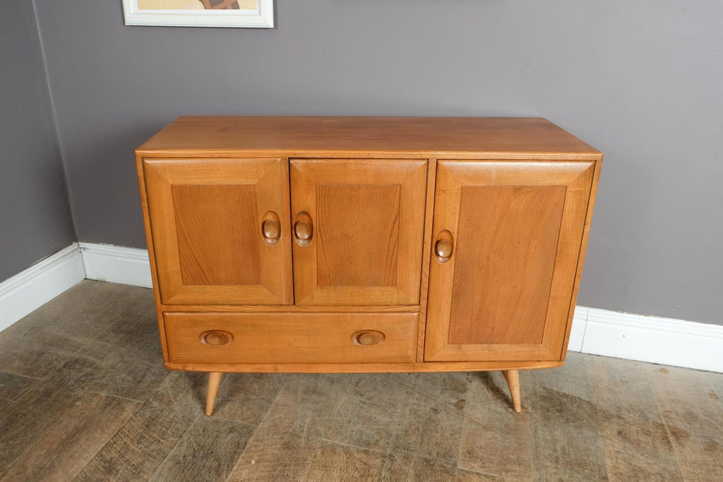 Vintage Retro Ercol Light Elm Sideboard Model 366