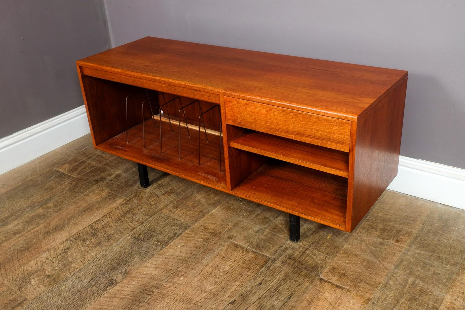 Vintage Retro Mid Century Teak Media Storage unit