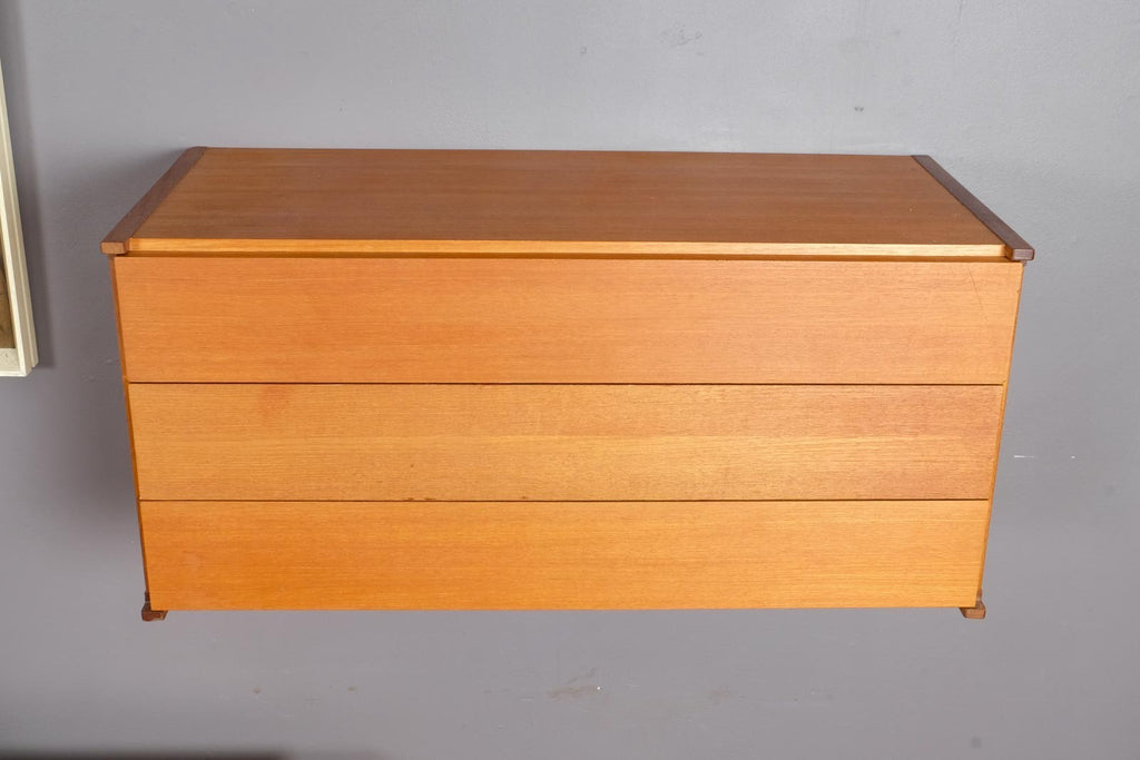 Vintage Retro Floating Teak Drawer Unit by Beaver and Tapley