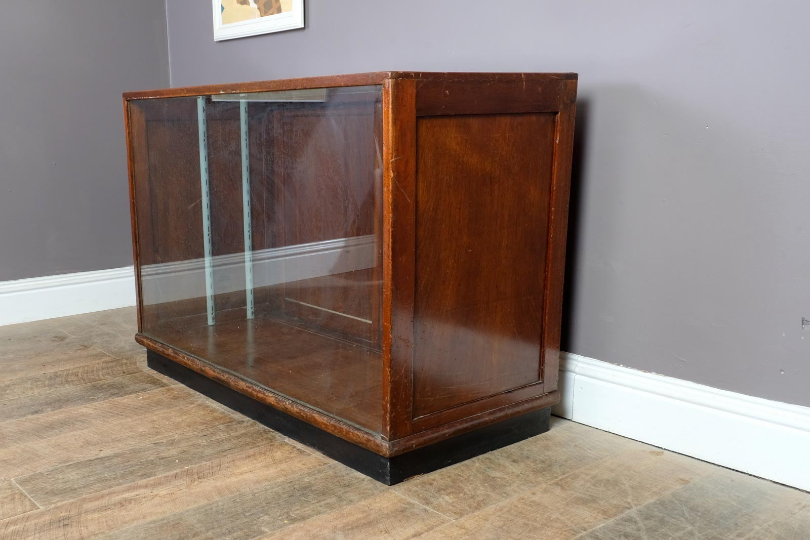 Vintage Antique Edwardian Mahogany Shop Haberdashery Cabinet