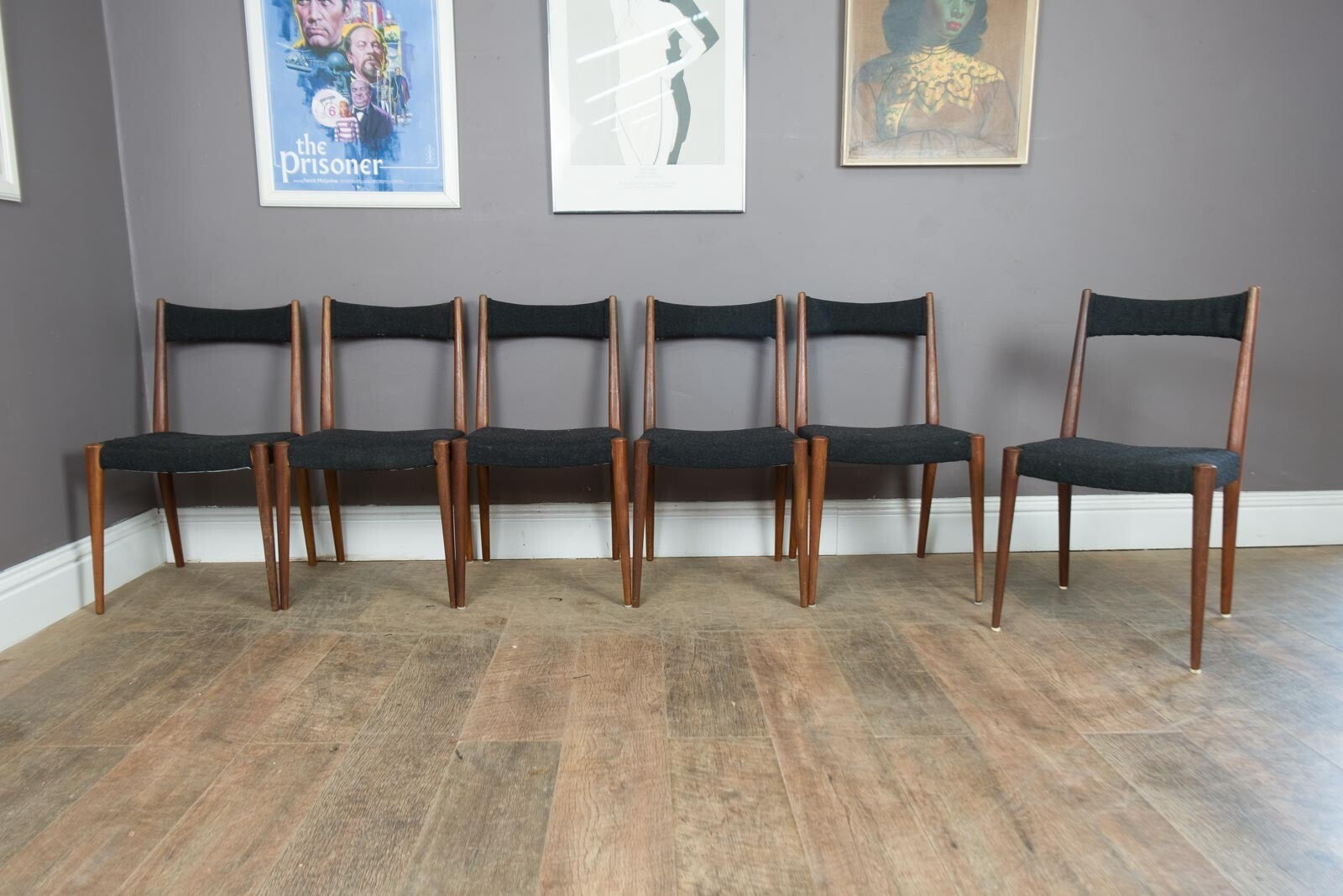 Set of 6 Mid Century Dining Chairs by Anna-Luija Praun