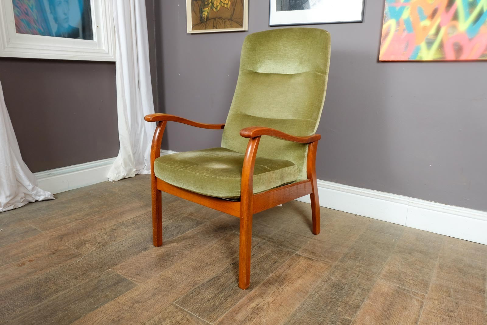 Vintage Retro Mid Century Side Chair by Parker Knoll