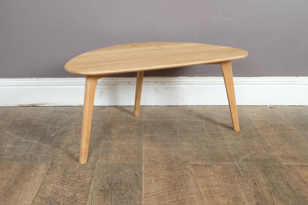 Vintage Retro Light Oak Side Table