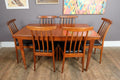 Vintage Teak Extending Rectangular Sequence Dining Table and 6 Chairs by Younger