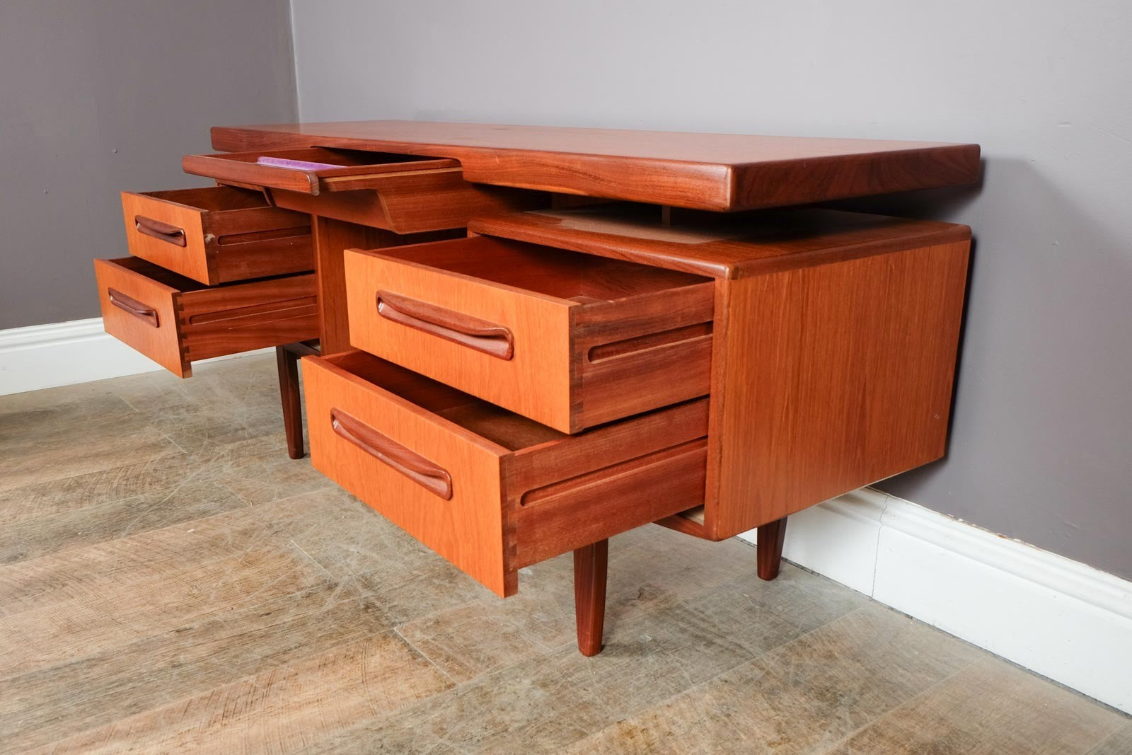 Vintage Retro G Plam Fresco Teak Dressing Table Desk