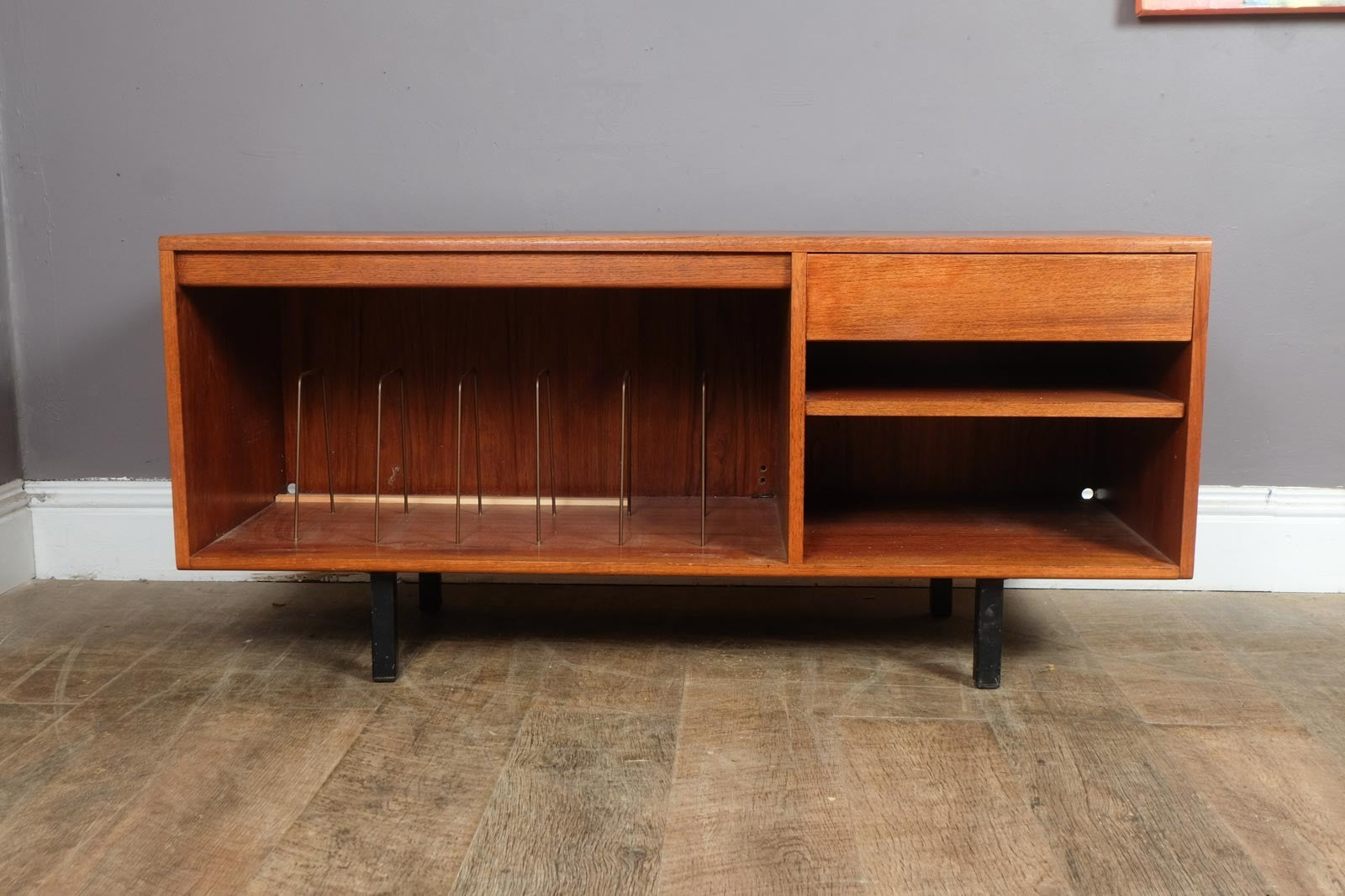 Vintage Retro Mid Century Teak Media Storage unit