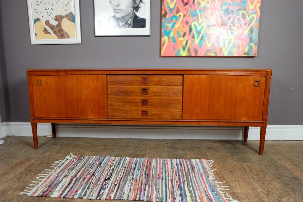 Vintage Retro Large Danish Teak Sideboard by H W Klein for Bramin