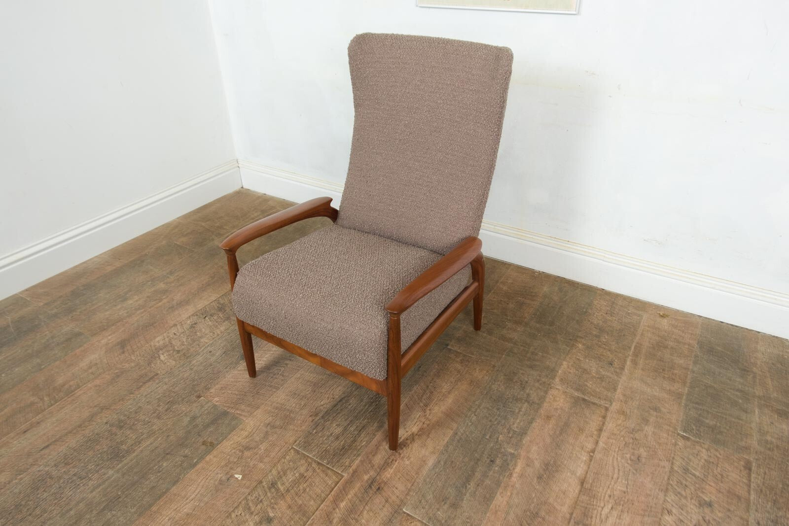 Vintage Retro Mid Century Afromosia Arm Chair by Greaves and Thomas