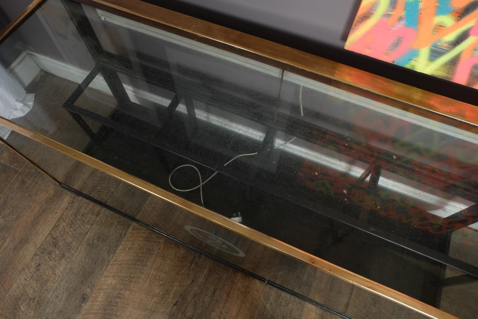 Vintage Glass and Brass Shop counter Display