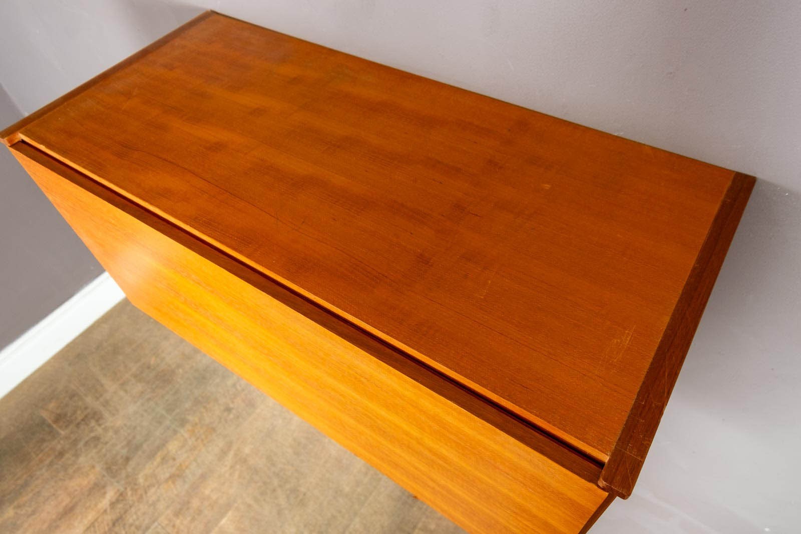 Vintage Retro Beaver and Tapley Teak Floating Cabinet