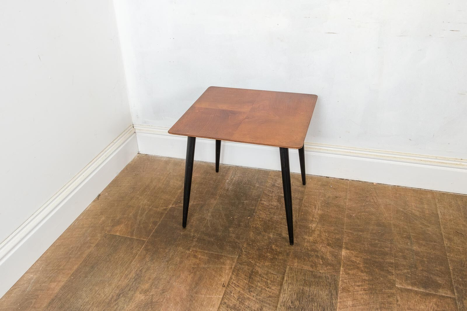Vintage Retro Mid Century Square Teak Side Table