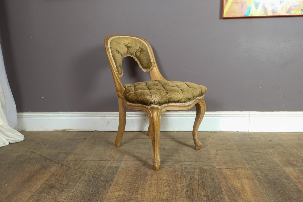Antique  French Louis XV style walnut chair
