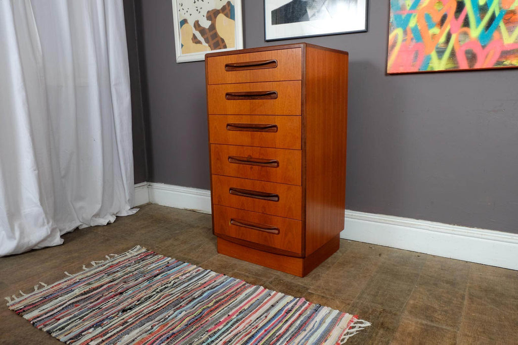 Vintage Retro G Plan Fresco Tall Boy Chest of Drawers