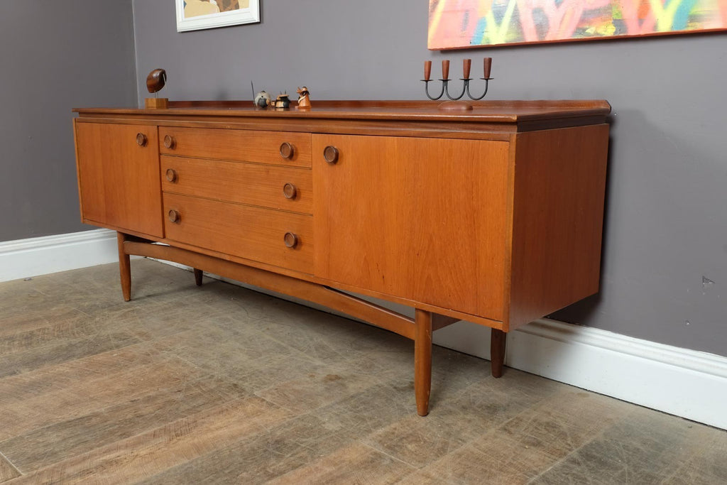 Vintage Retro Mid Century Large Teak Sideboard by White and Newton