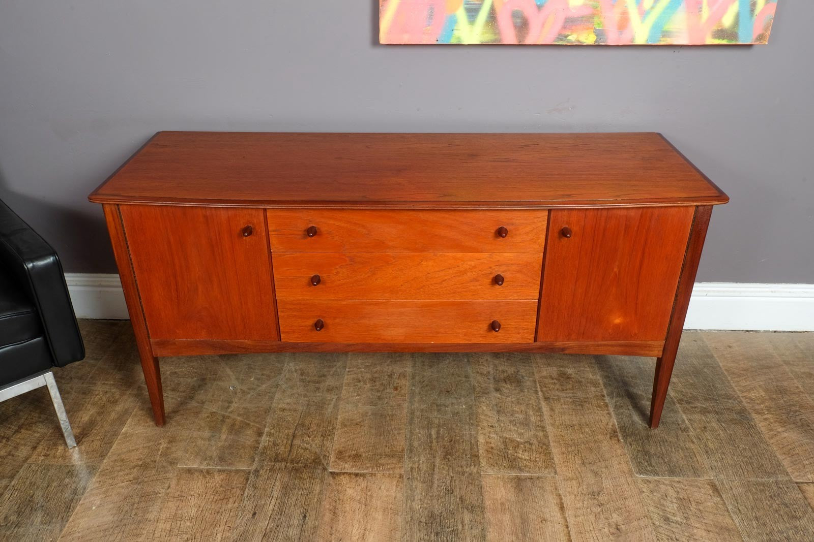 Vintage Retro Mid Century Small Teak Sideboard