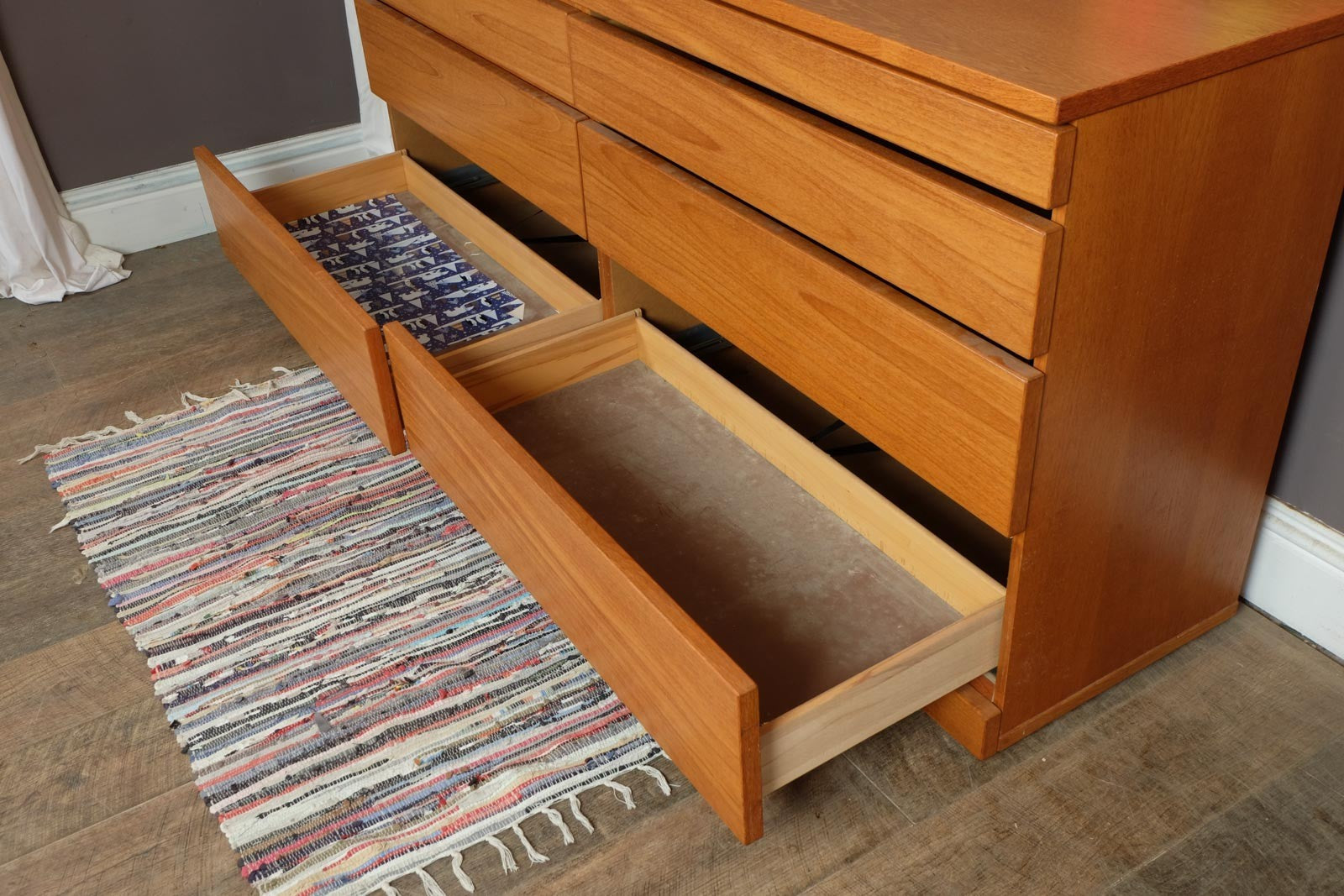 Vintage Retro Large Teak Drawer Unit Sideboard by Skovby
