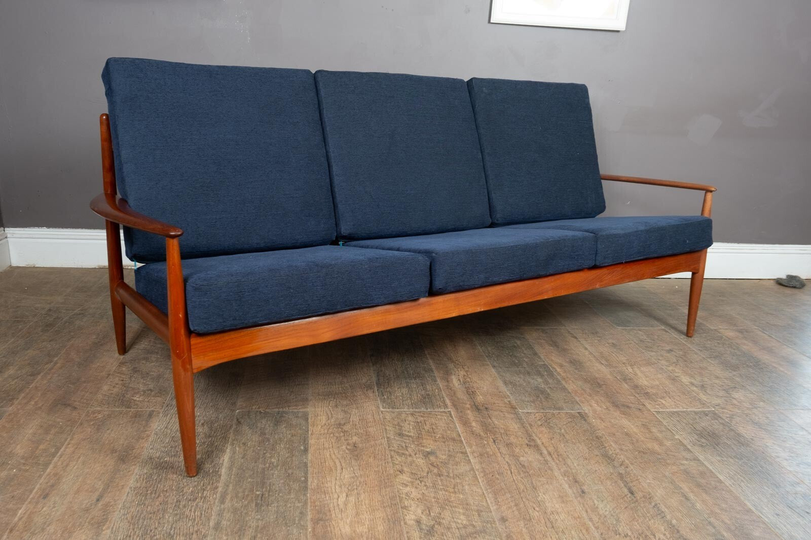 Vintage Danish Grete Jalk France and Sons 3 Seater Sofa