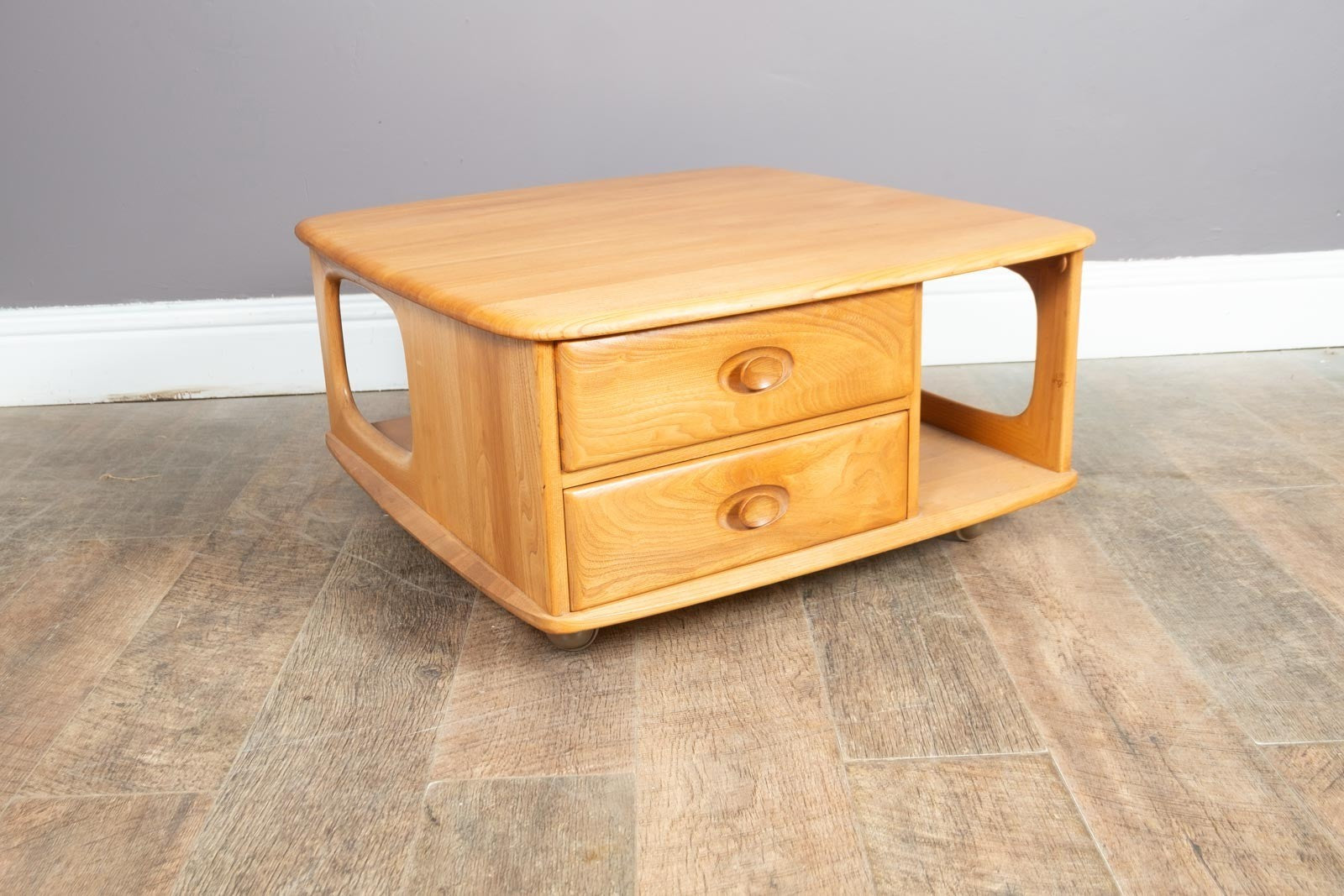Ercol Light Elm Pandora Box Coffee Table