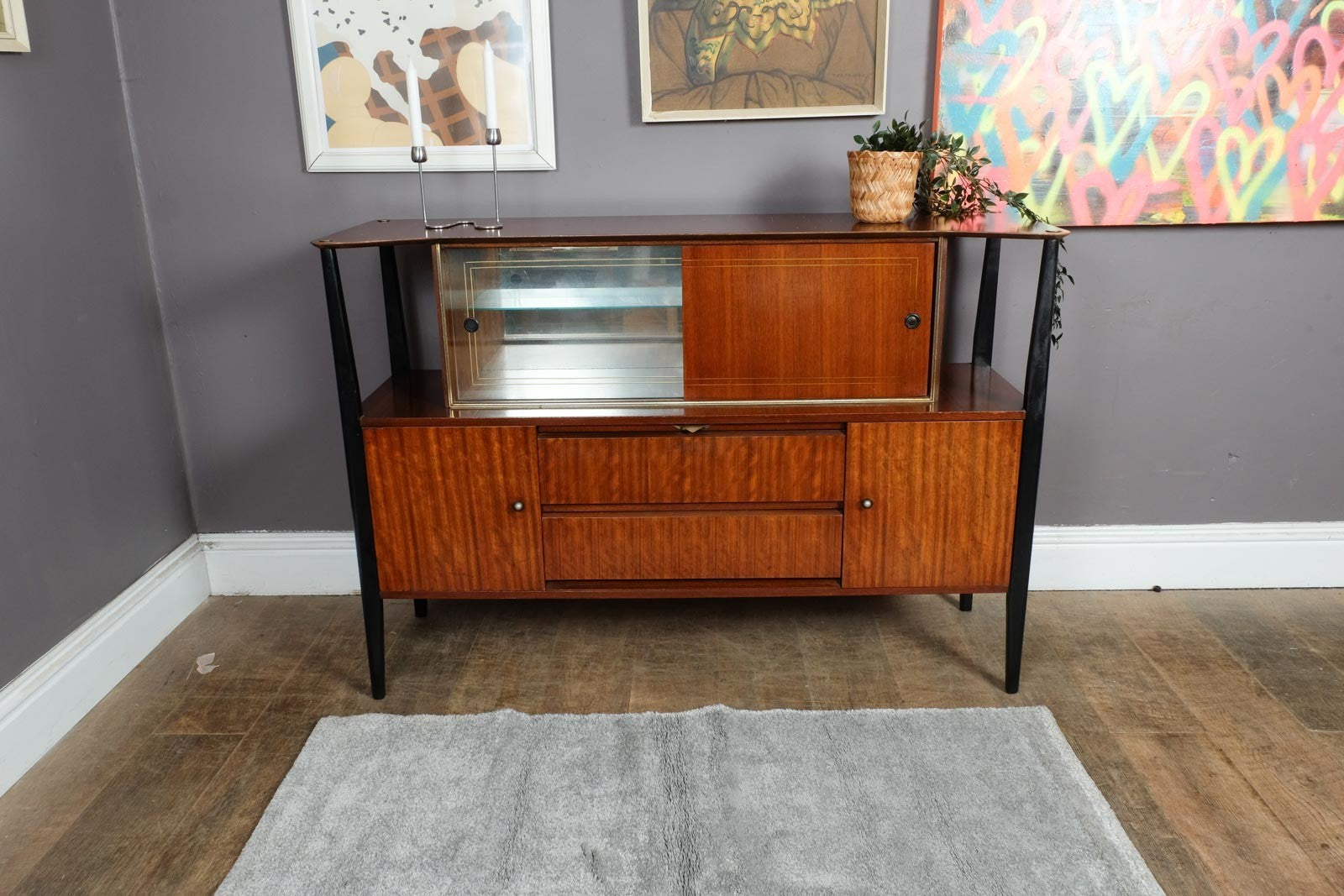 Vintage Retro Mid Century Teak Sideboard by Beautility