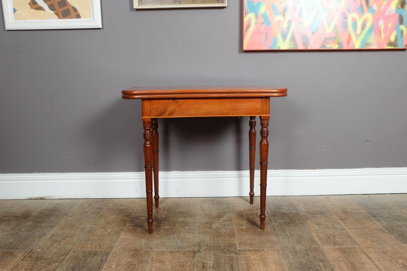 Vintage Retro Flip Top Console Table