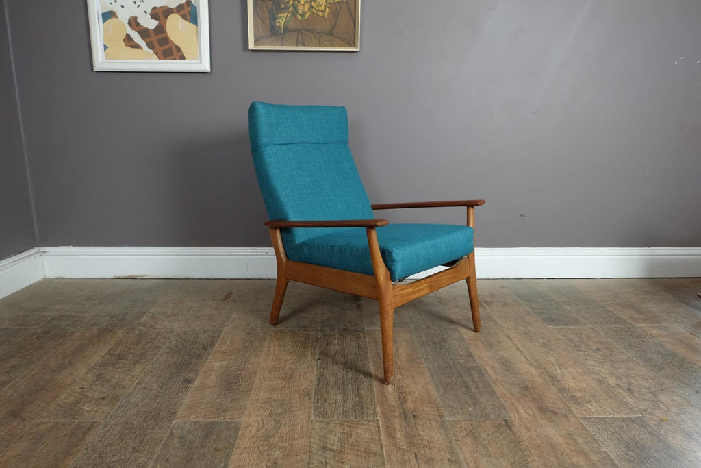 Vintage Retro Mid Century Afromosia Armchair by Furpro
