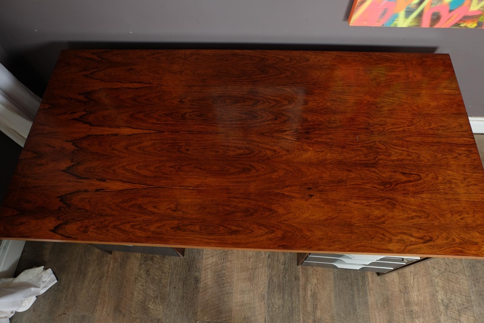 Vintage Retro Mid Century Rosewood Desk by Koenig + Neurath