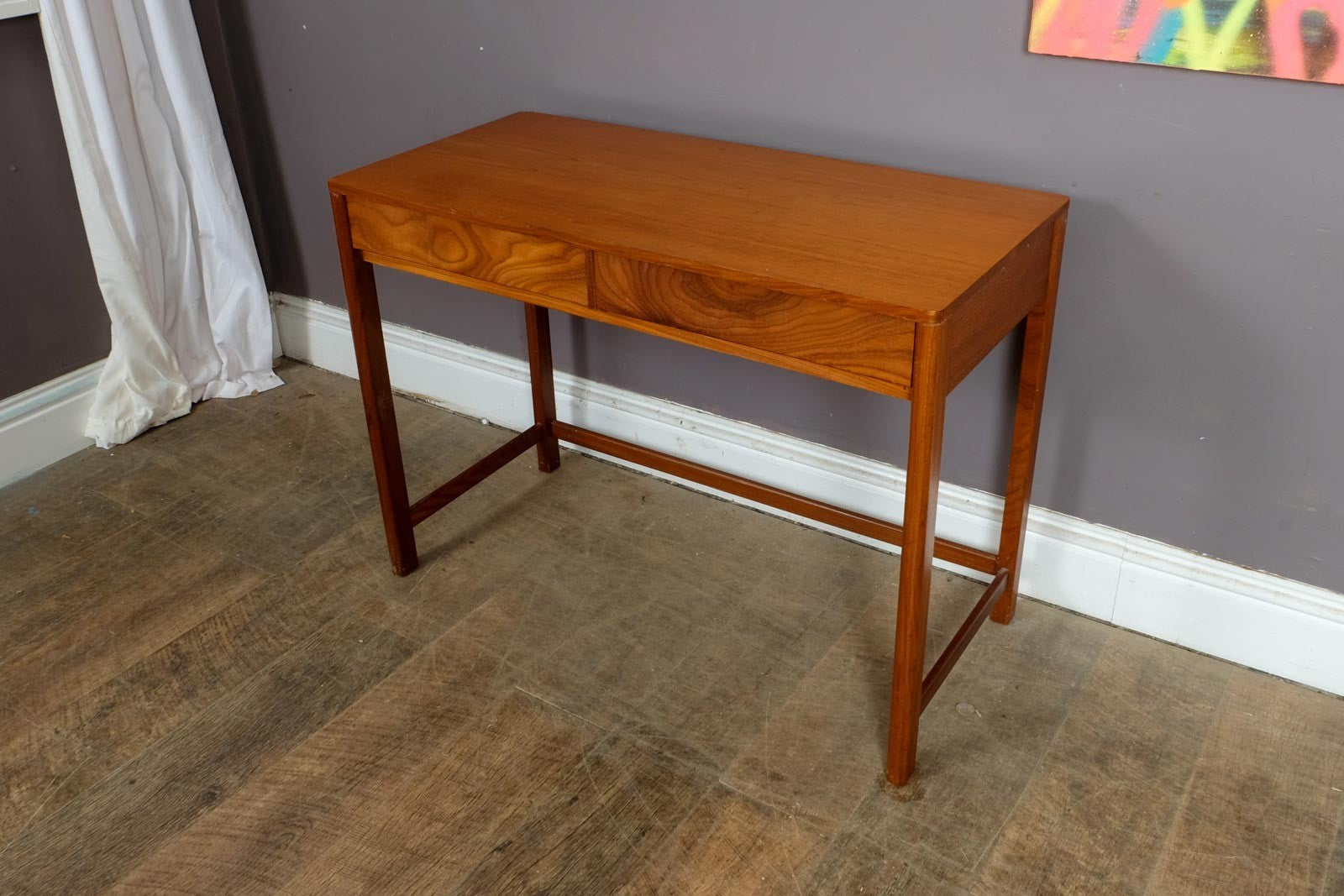 Vintage Retro Mid Century Teak Console Table by McIntosh