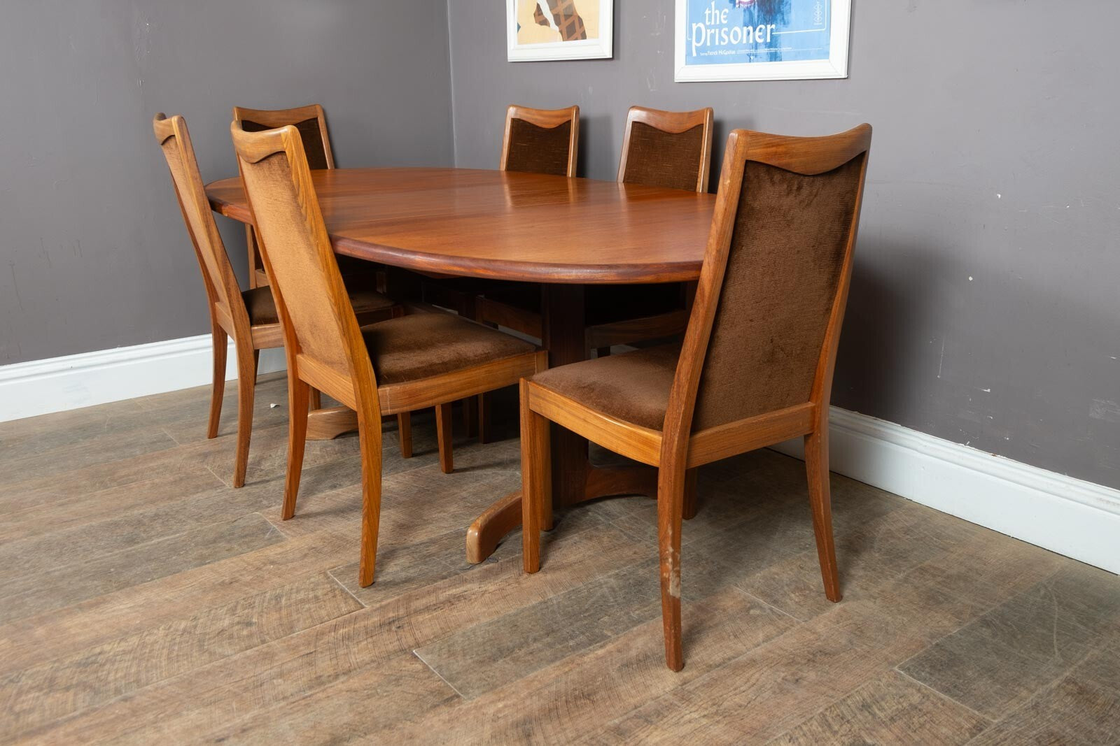 Vintage G Plan Fresco Teak Extending Dining Table and 6 Chairs