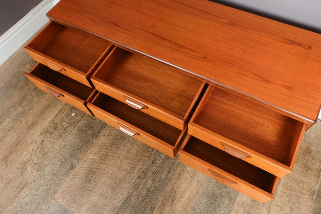 Vintage Mid Century Sequence Teak Chest of Drawers by Younger