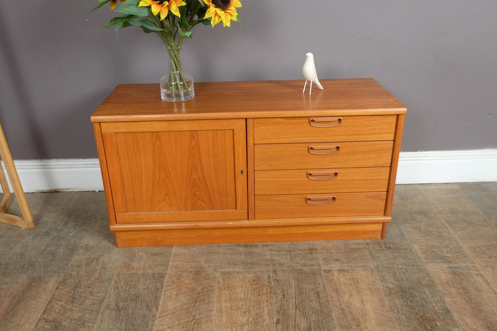 Vintage Retro Mid Century Small Teak Danish Sideboard