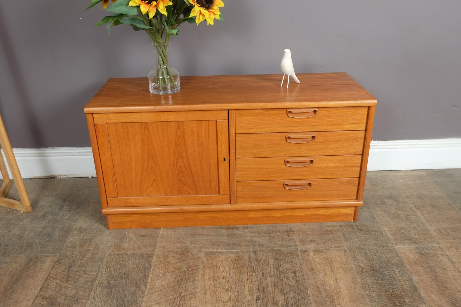 Vintage Retro Mid Century Small Teak Danish Sideboard