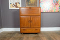 Vintage Ercol Model 469 Elm Bureau Serving Cabinet Drinks Cabinet Light Elm