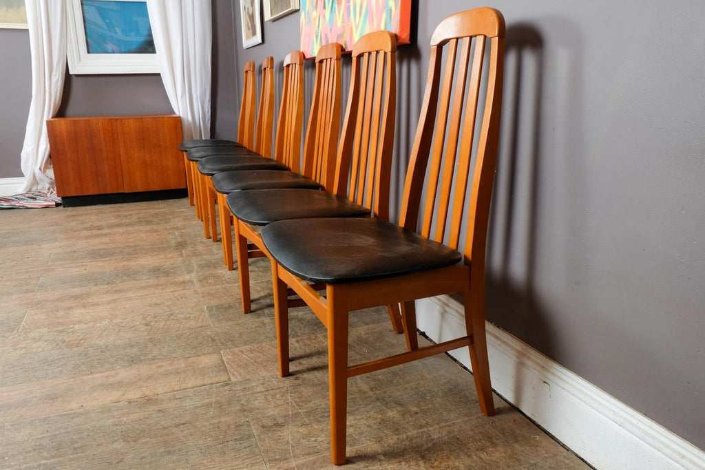 Vintage Retro Mid Century Teak Dining Table and 6 Chairs by Jentique