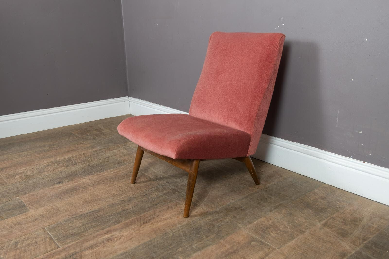 Vintage Retro Parker Knoll Low Bedroom Chair Model