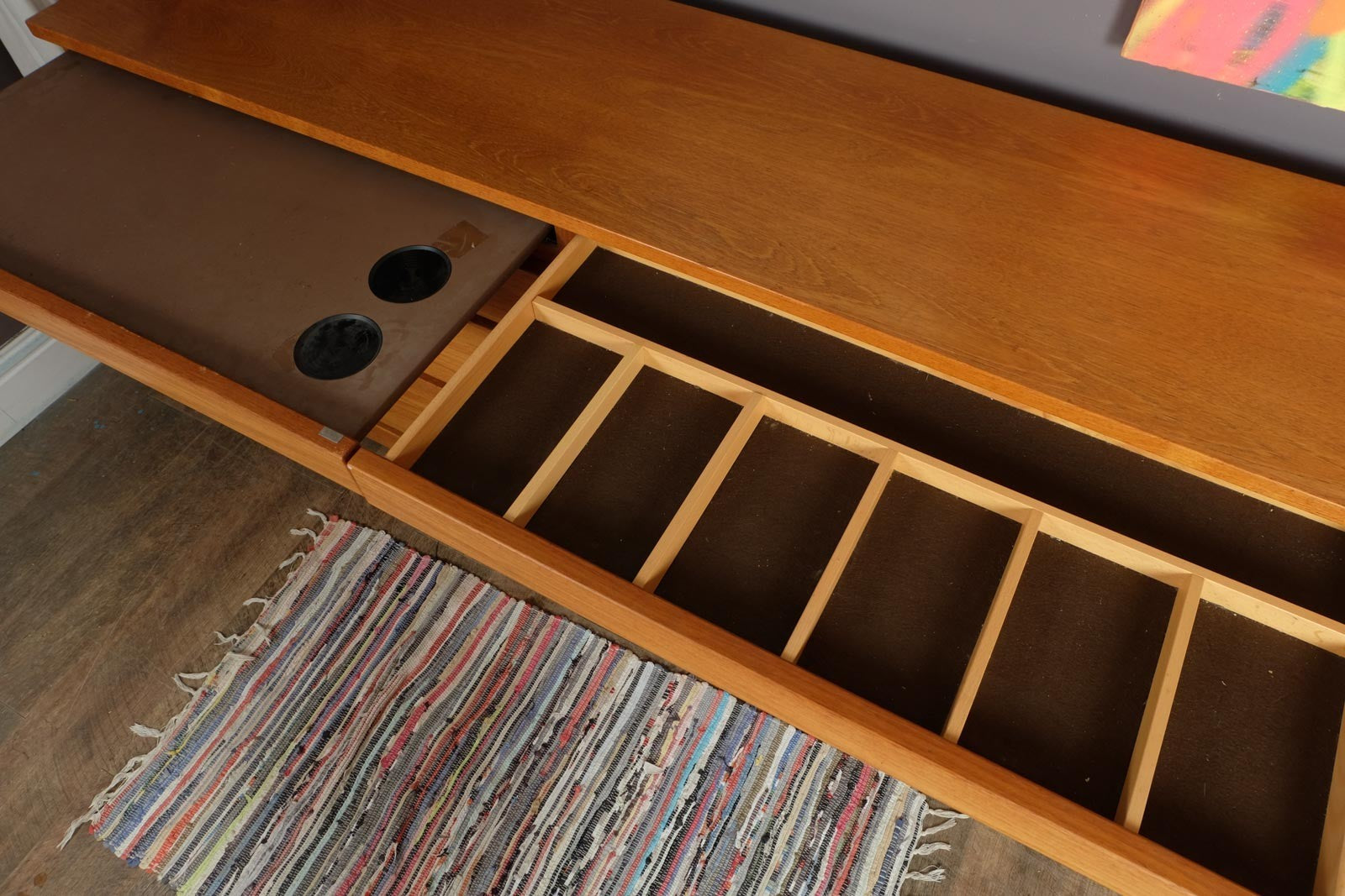 Vintage Retro Large Teak Drawer Unit Sideboard by Skovby